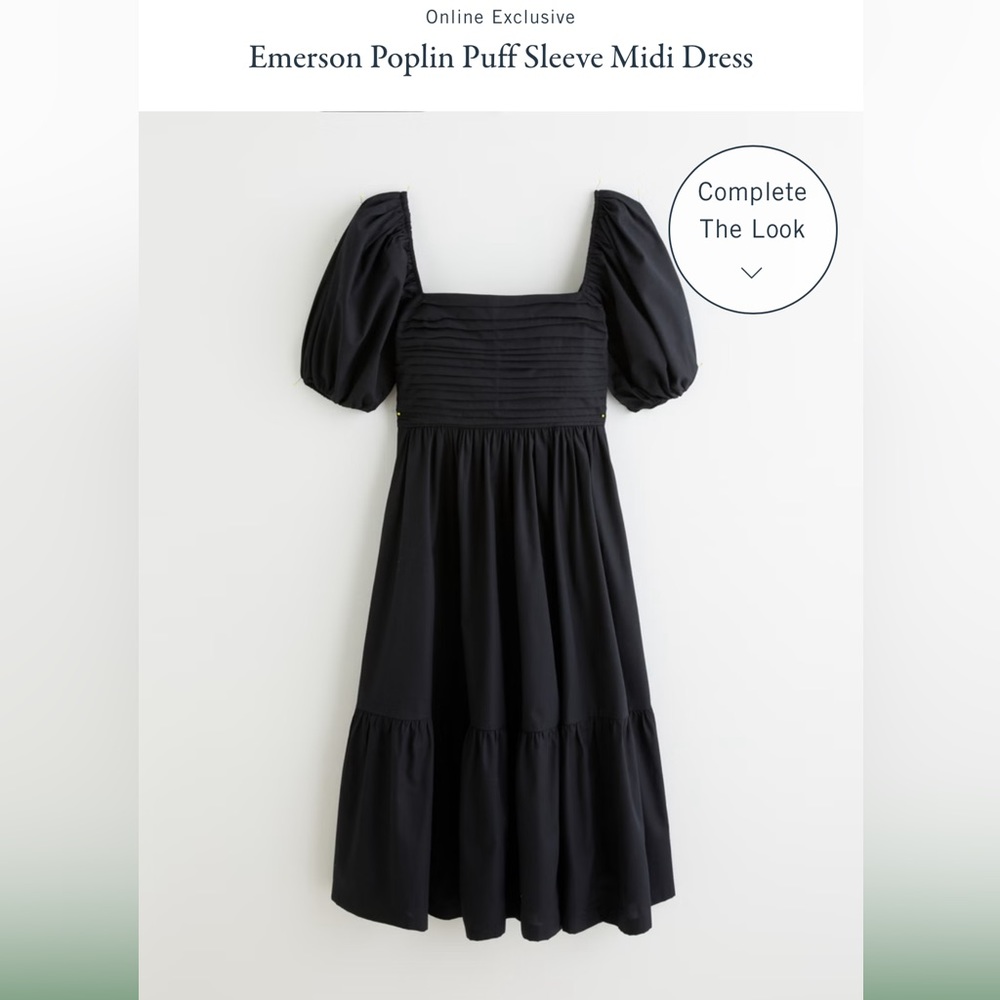 Abercrombie Emmerson Dress Black Midi length